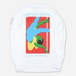 Parquet Courts New Merch Showtime White Long Sleeve T-Shirt
