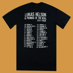 Lukas Nelson & Promise Of The Real New Merch Turn Off The News 2019 Tour T-Shirt