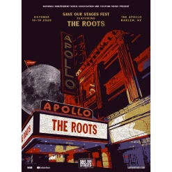 NIVA The Roots Live At Apollo Theater - Hand Screen-Printed Poster