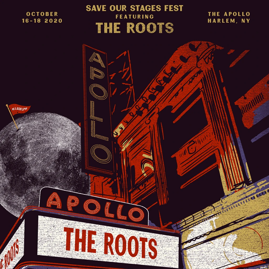 NIVA The Roots Live At Apollo Theater - Hand Screen-Printed Poster 2 NIVA The Roots Live At Apollo Theater - Hand Screen-Printed Poster
