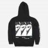 Angel Olsen Triple Angel Black Pullover Hooded Sweatshirt