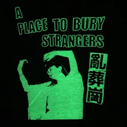 A Place To Bury Strangers China Glow In The Dark Black ZIp Hoodie
