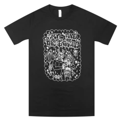 Amyl And The Sniffers Devil Cartoon Black T-Shirt New Merch