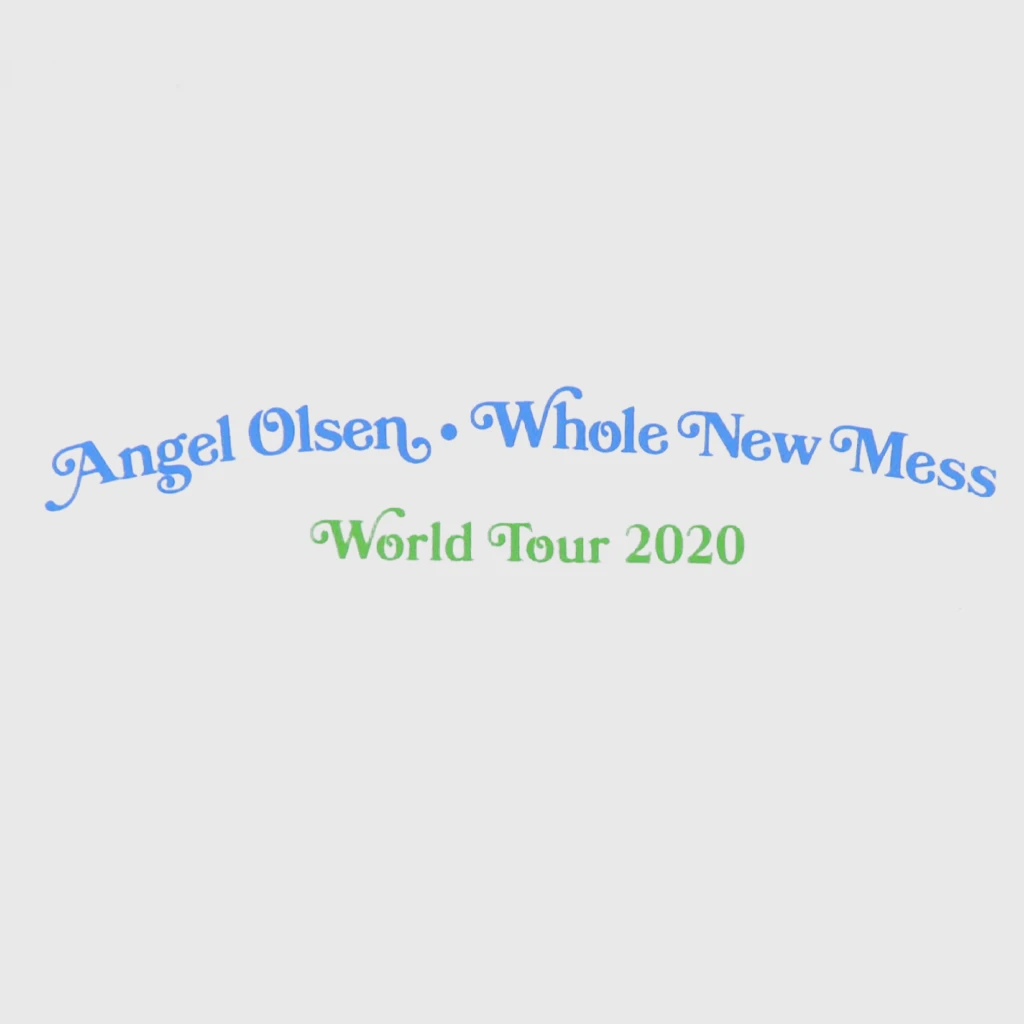 Angel Olsen Whole New Mess 2020 Tour White T-Shirt New Merch 5 Angel Olsen Whole New Mess 2020 Tour White T-Shirt New Merch