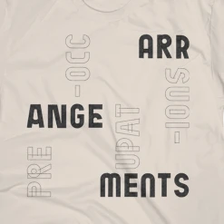 Preoccupations New Merch Arrangements Natural T-Shirt