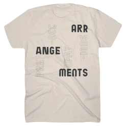 Preoccupations New Merch Arrangements Natural T-Shirt