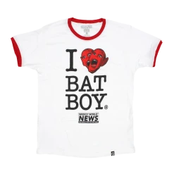 Weekly World News New Merch I Heart Bat Boy Ringer T-Shirt