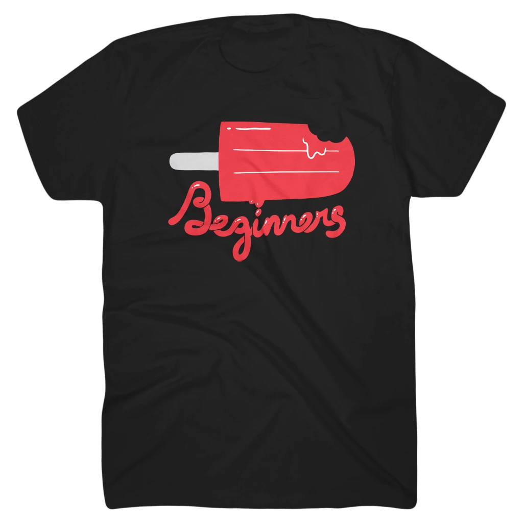 BEGINNERS New Merch Popsicle Black T-Shirt 2 BEGINNERS New Merch Popsicle Black T-Shirt