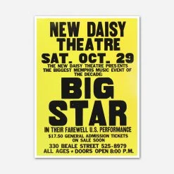 Ardent Music New Merch Big Star - New Daisy Theatre Poster