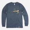 TAUK Bird Heather Indigo Long Sleeve T-Shirt