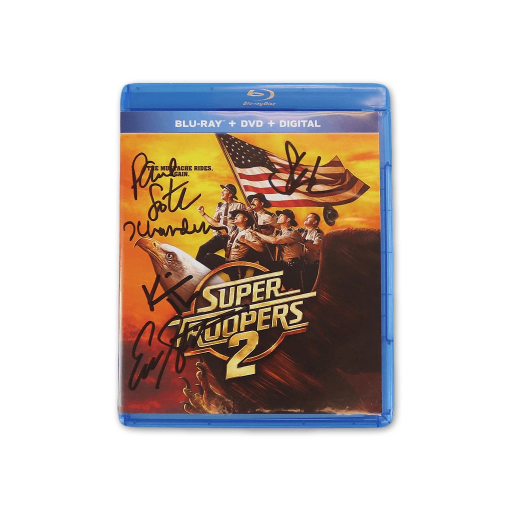 Broken Lizard Autographed Super Troopers 2 Blu-ray, DVD & Digital Edition 1 Broken Lizard Autographed Super Troopers 2 Blu-ray, DVD & Digital Edition