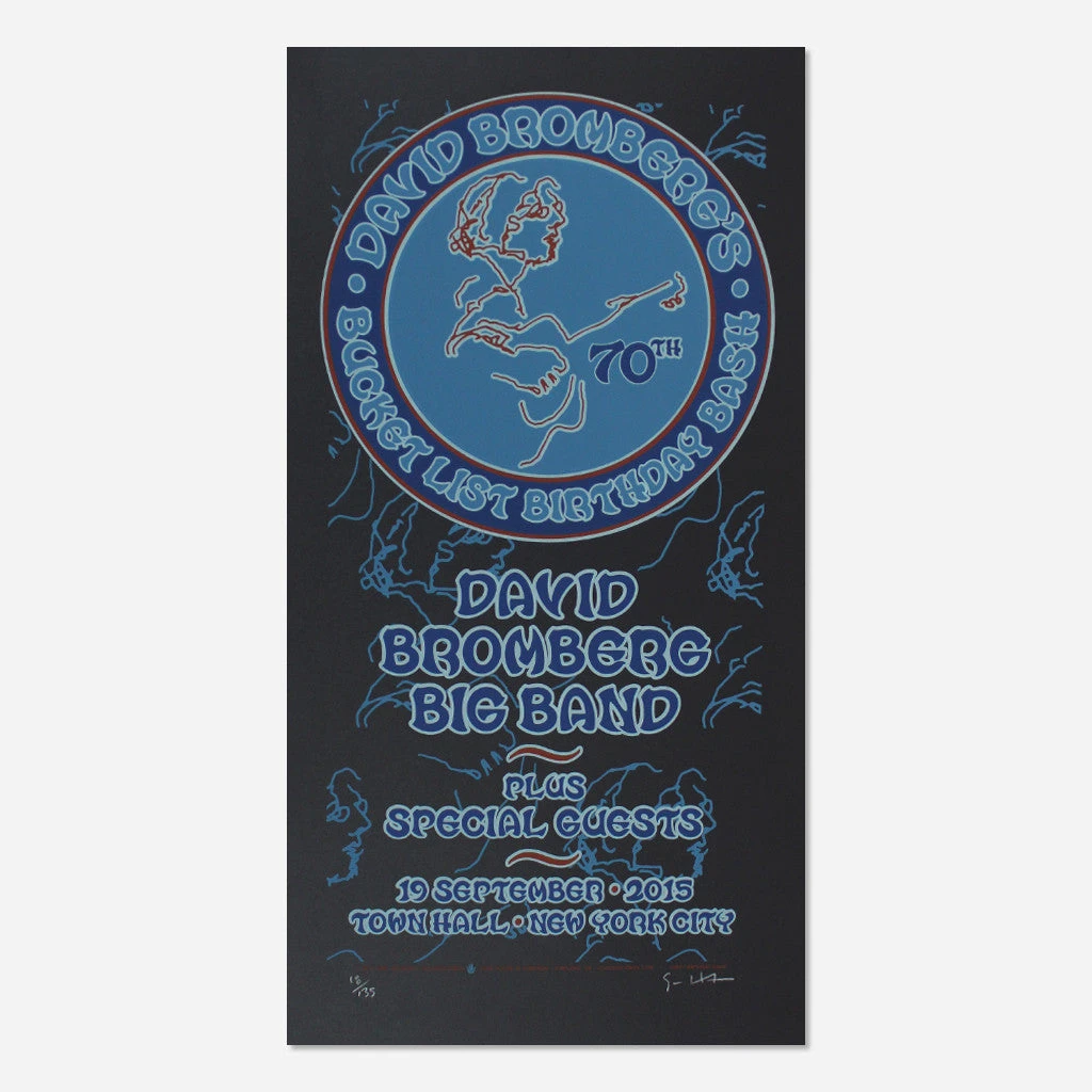 David Bromberg New Merch 70th Bucket List Birthday Bash Poster 1 David Bromberg New Merch 70th Bucket List Birthday Bash Poster