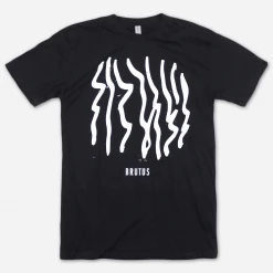 BRUTUS NEST Front Print Black T-Shirt New Merch
