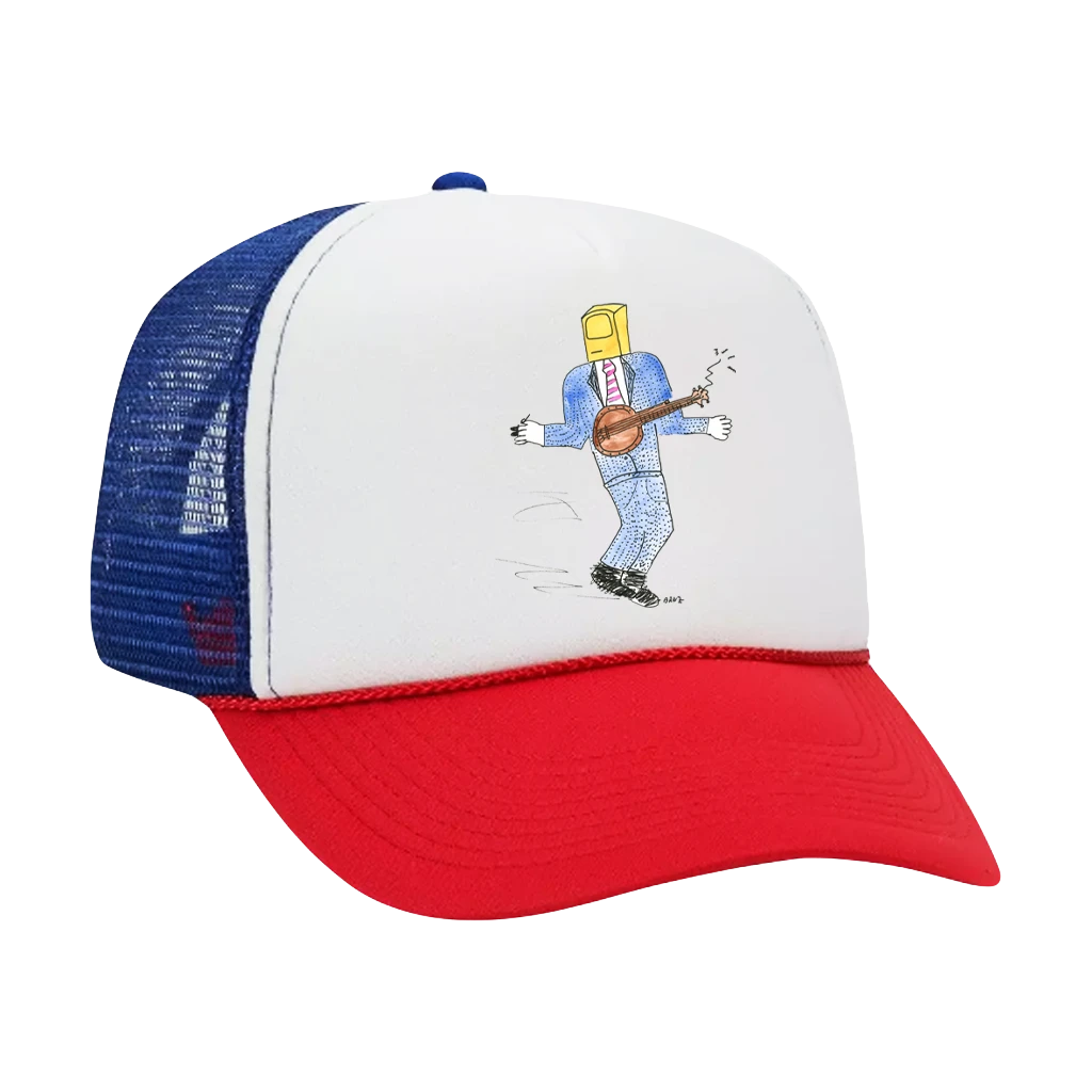 Northwest String Summit Cyber Strummit Banjo MacCoury Trucker Hat 1 Northwest String Summit Cyber Strummit Banjo MacCoury Trucker Hat