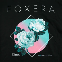 Foxera New Merch Forgot How To Care Relaxed Fit Black T-Shirt