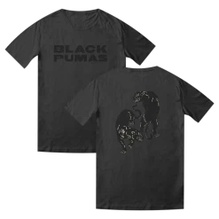 Black Pumas Deluxe Double Pumas Dark Grey T-Shirt
