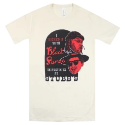 Black Pumas Stubbs Kick It Natural T-Shirt New Merch