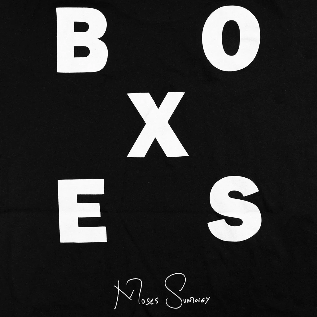 Moses Sumney Boxes Black T-Shirt New Merch 5 Moses Sumney Boxes Black T-Shirt New Merch