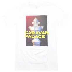 Caravan Palace Chronologic White T-Shirt New Merch