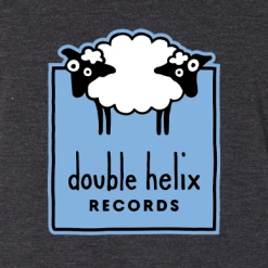 Double Helix Records New Merch Double Helix Logo Charcoal Black Tri-Blend Tank