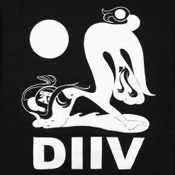 DIIV New Merch Lux Logo Black Pullover Fleece Sweatshirt