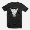 Dilly Dally Heaven Cat Black T-Shirt