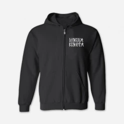 Lingua Ignota Disease Of Men Black Zip Up Hoodie New Merch