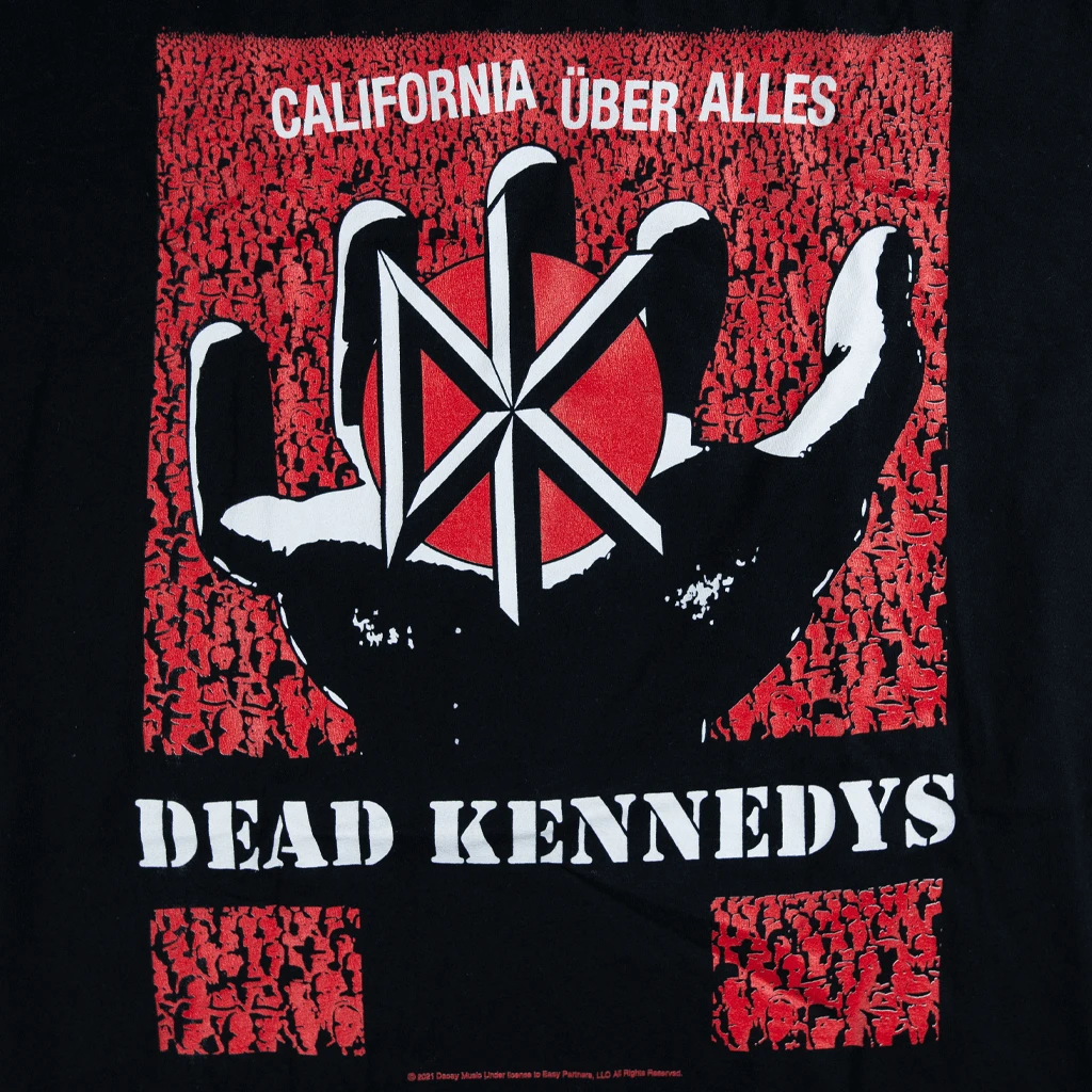 Dead Kennedys New Merch California Uber Alles (Hand) Black T-Shirt 2 Dead Kennedys New Merch California Uber Alles (Hand) Black T-Shirt
