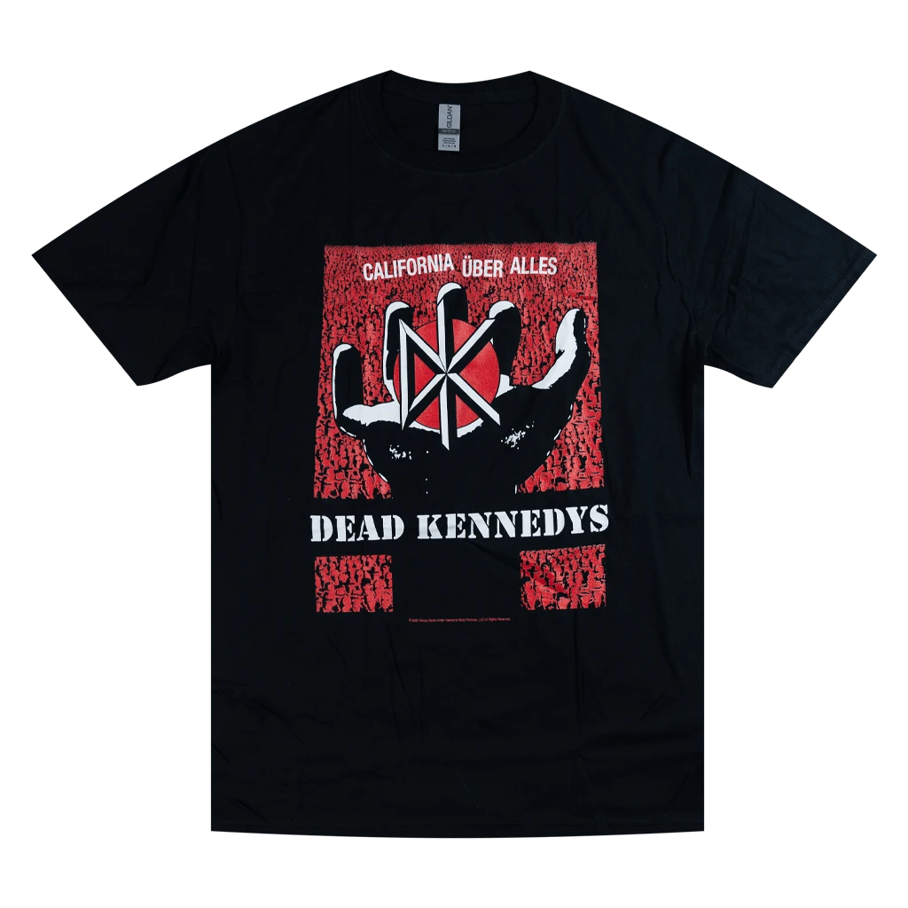 Dead Kennedys New Merch California Uber Alles (Hand) Black T-Shirt 1 Dead Kennedys New Merch California Uber Alles (Hand) Black T-Shirt