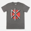 Dead Kennedys Distressed Logo Grey T-Shirt