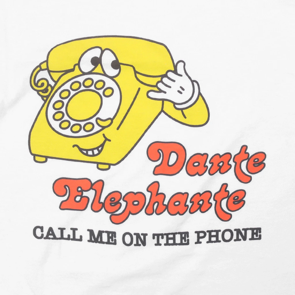 Dante Elephante New Merch Call Me On The Phone Ringer T-Shirt 2 Dante Elephante New Merch Call Me On The Phone Ringer T-Shirt