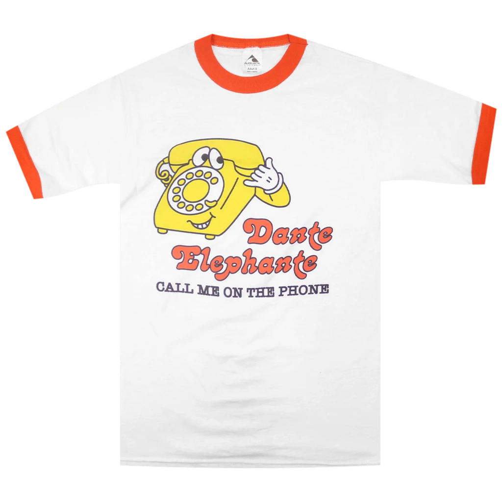 Dante Elephante New Merch Call Me On The Phone Ringer T-Shirt 1 Dante Elephante New Merch Call Me On The Phone Ringer T-Shirt