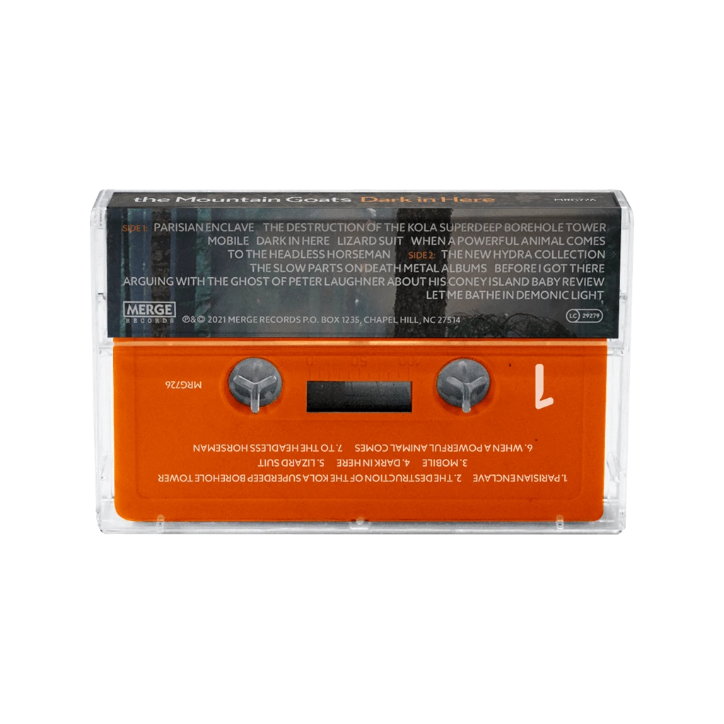 The Mountain Goats New Merch Dark In Here Cassette Tape 3 The Mountain Goats New Merch Dark In Here Cassette Tape
