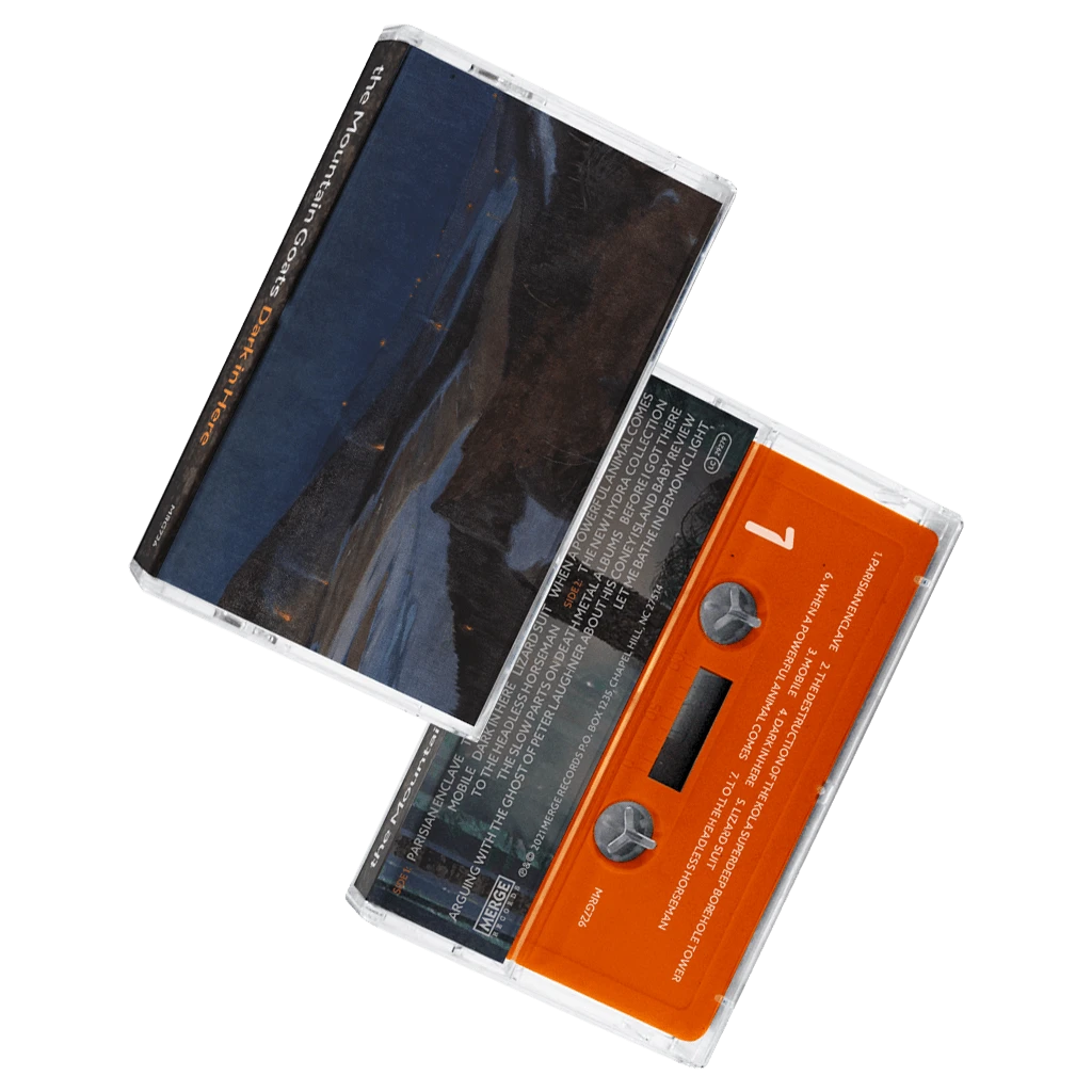 The Mountain Goats New Merch Dark In Here Cassette Tape 1 The Mountain Goats New Merch Dark In Here Cassette Tape