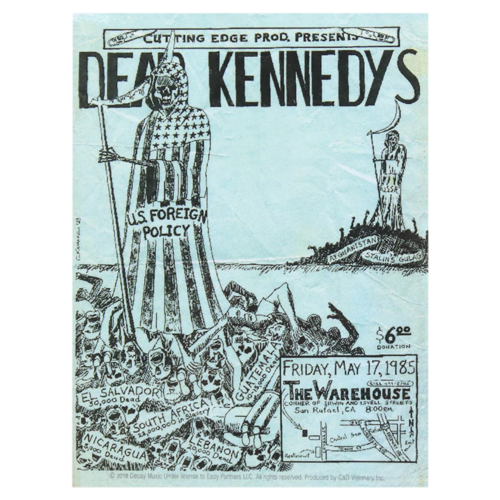 Dead Kennedys Concert Poster Sticker 1 Dead Kennedys Concert Poster Sticker