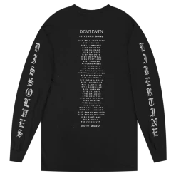 Deafheaven 10 Years Gone Black Long Sleeve Tour T-Shirt New Merch
