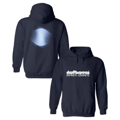 Deafheaven New Merch Infinite Granite Navy Pullover Hoodie
