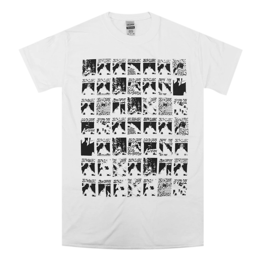 Death Grips Death Grid White T-Shirt 1 Death Grips Death Grid White T-Shirt