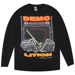 Death Grips Demolition Black Long Sleeve T-Shirt New Merch