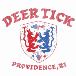 Deer Tick New Merch Crest White T-Shirt