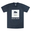 NEAR BEER Dog Profile Tri-Blend Navy T-Shirt