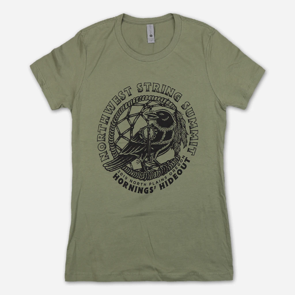 Northwest String Summit Dreamcatcher Women's Military Green T-Shirt New Merch 1 Northwest String Summit Dreamcatcher Women's Military Green T-Shirt New Merch
