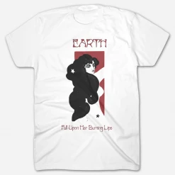 Earth Her Burning Lips White T-Shirt