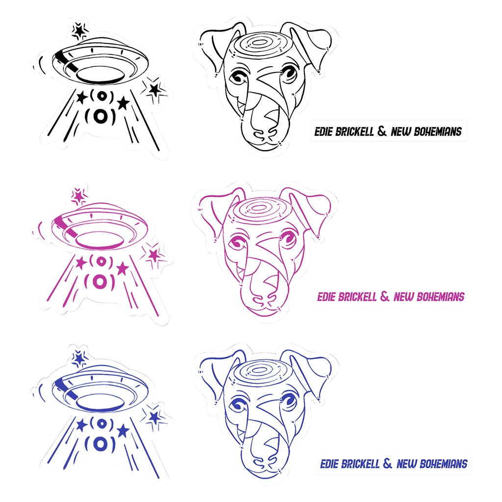 Edie Brickell & New Bohemians Hunter And The Dog Star Sticker Set New Merch 1 Edie Brickell & New Bohemians Hunter And The Dog Star Sticker Set New Merch