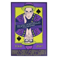 Elvis Costello Card 2017 Poster New Merch