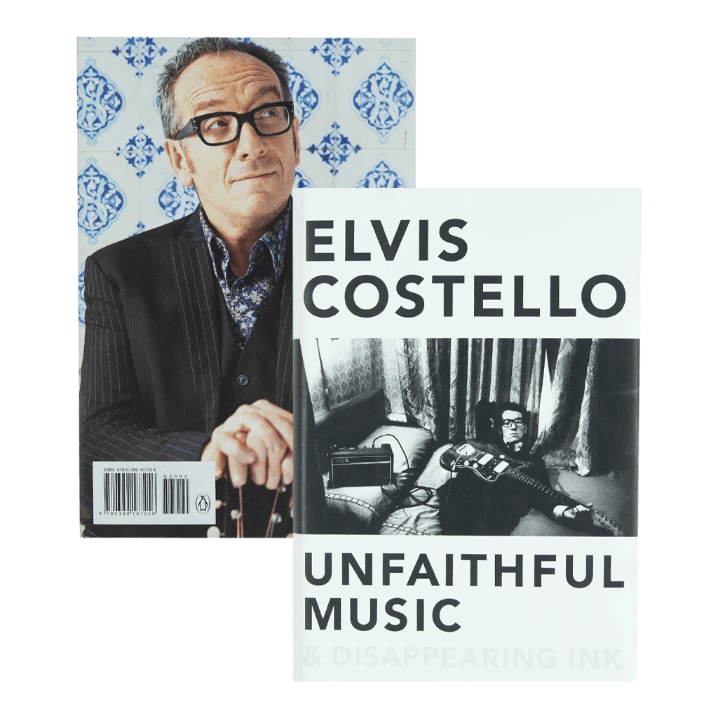 Elvis Costello Signed Unfaithful Music & Disappearing Ink Book 1 Elvis Costello Signed Unfaithful Music & Disappearing Ink Book