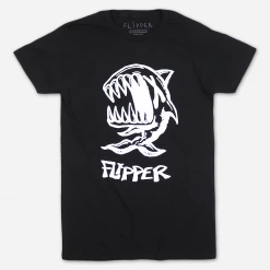 Flipper X Fish Black T-Shirt New Merch