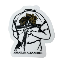 Abraham Alexander Sunflower Sticker New Merch