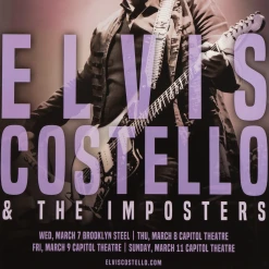 Elvis Costello New Merch Four Nights Only Poster