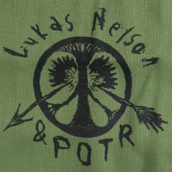 Lukas Nelson & Promise Of The Real Broken Arrow Sketch Green Tote New Merch